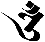 The 'om' seed syllable in Siddham script